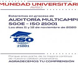 AUDITORIA MULTICAMPI SGOE - ISO 21001