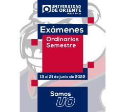 EXÁMENES ORDINARIOS SEMESTRE